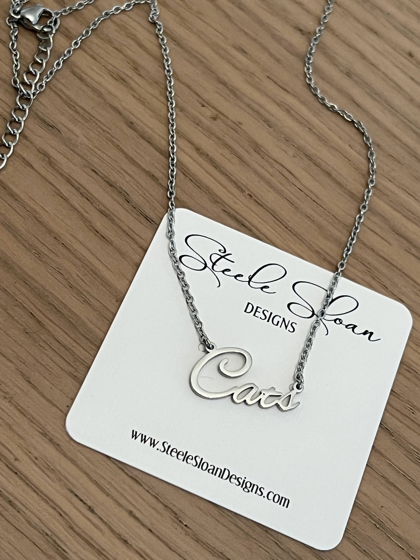 Cats Name Necklace
