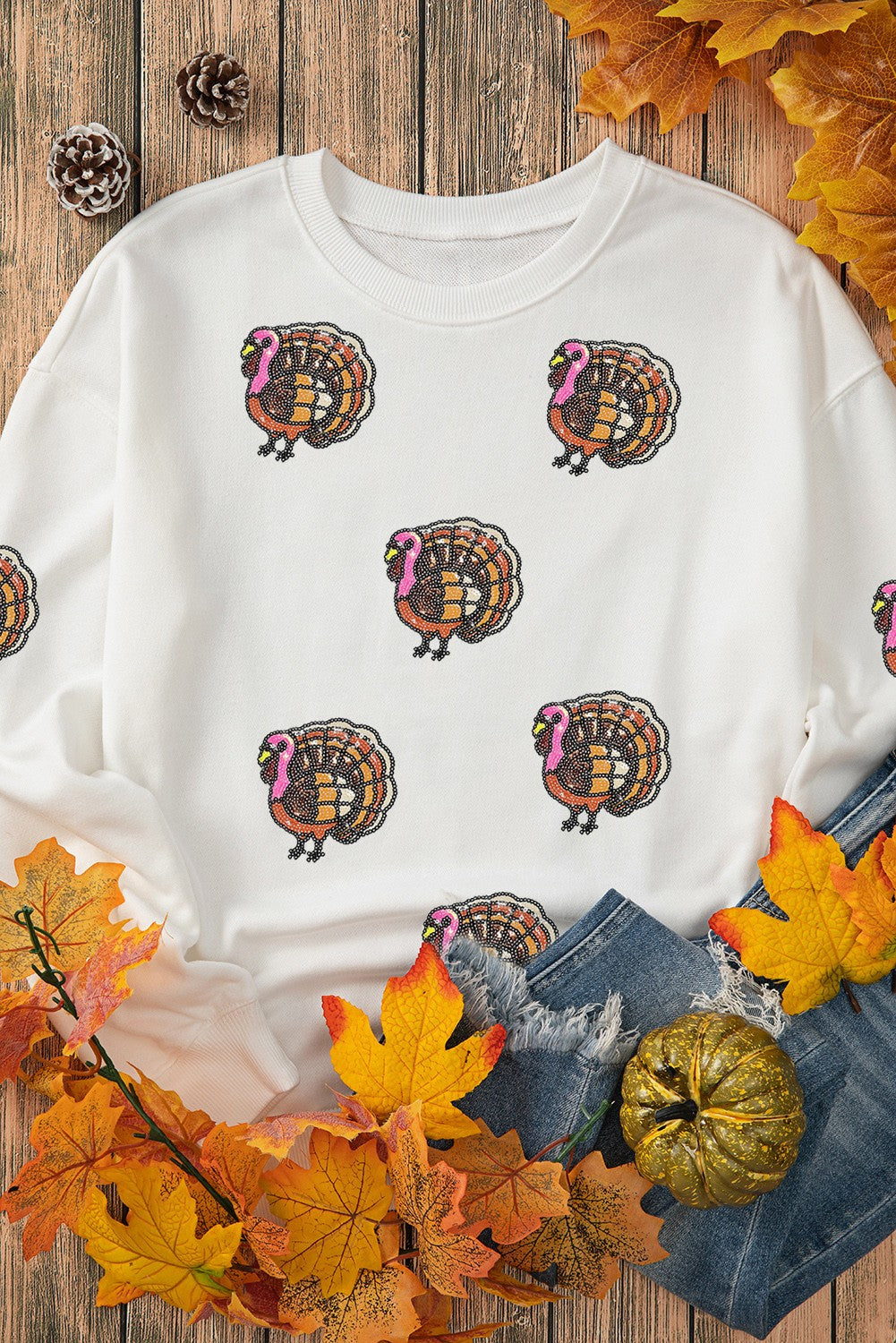 Turkey Sequin Sweatshirt