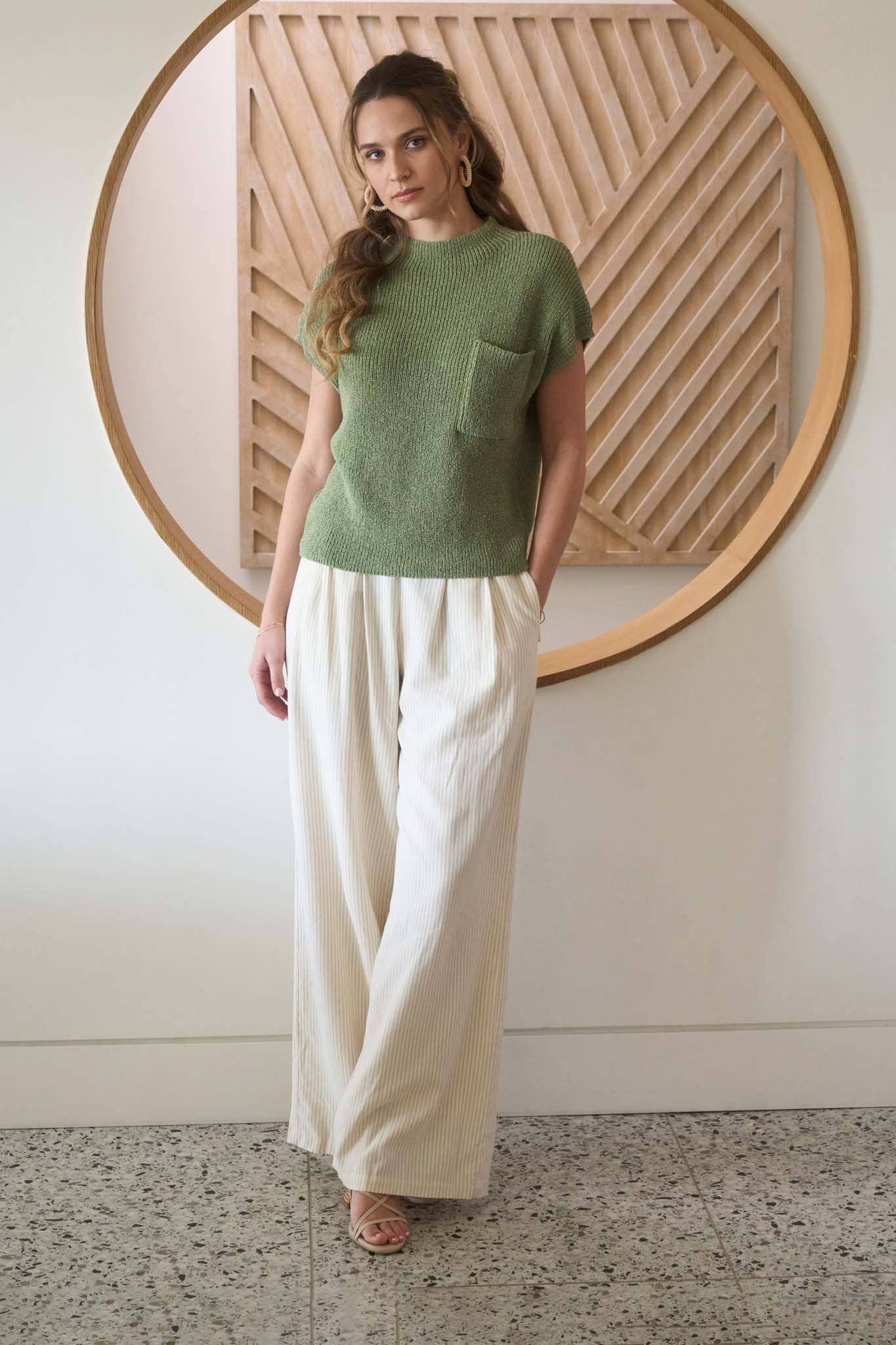 MOCK NECK SWEATER TOP