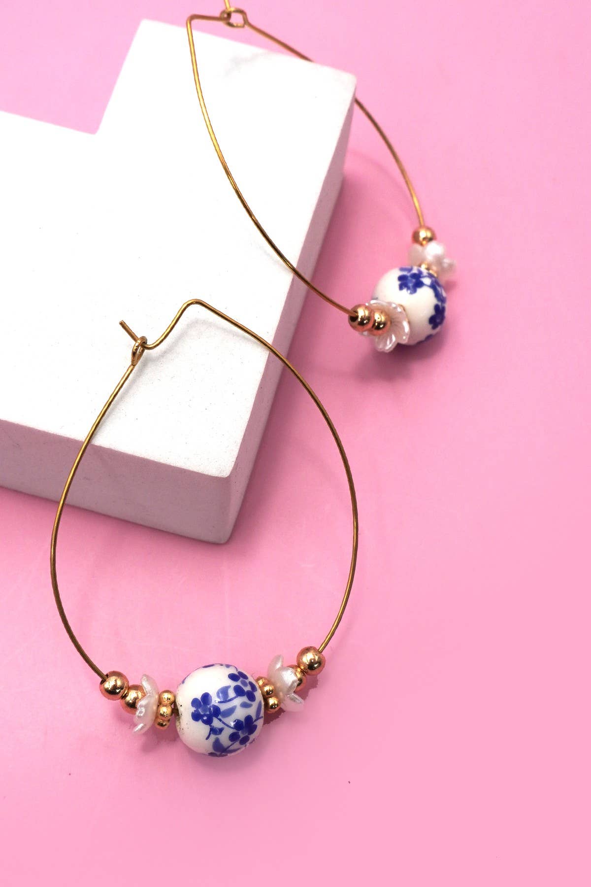 TARNISH FREE PORCELAIN TEARDROP