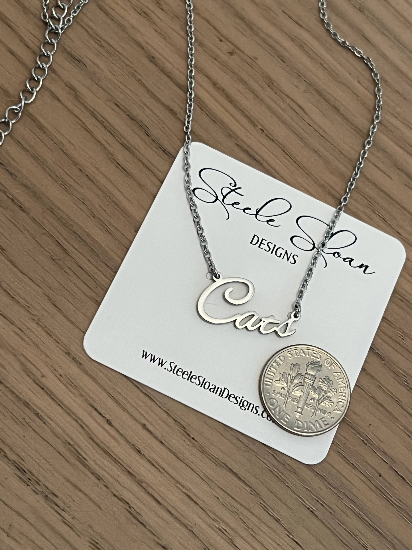 Cats Name Necklace