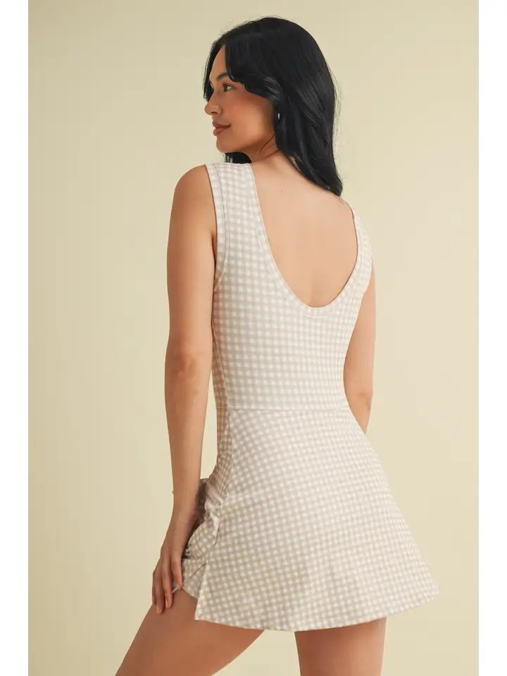 Gingham Print Dress