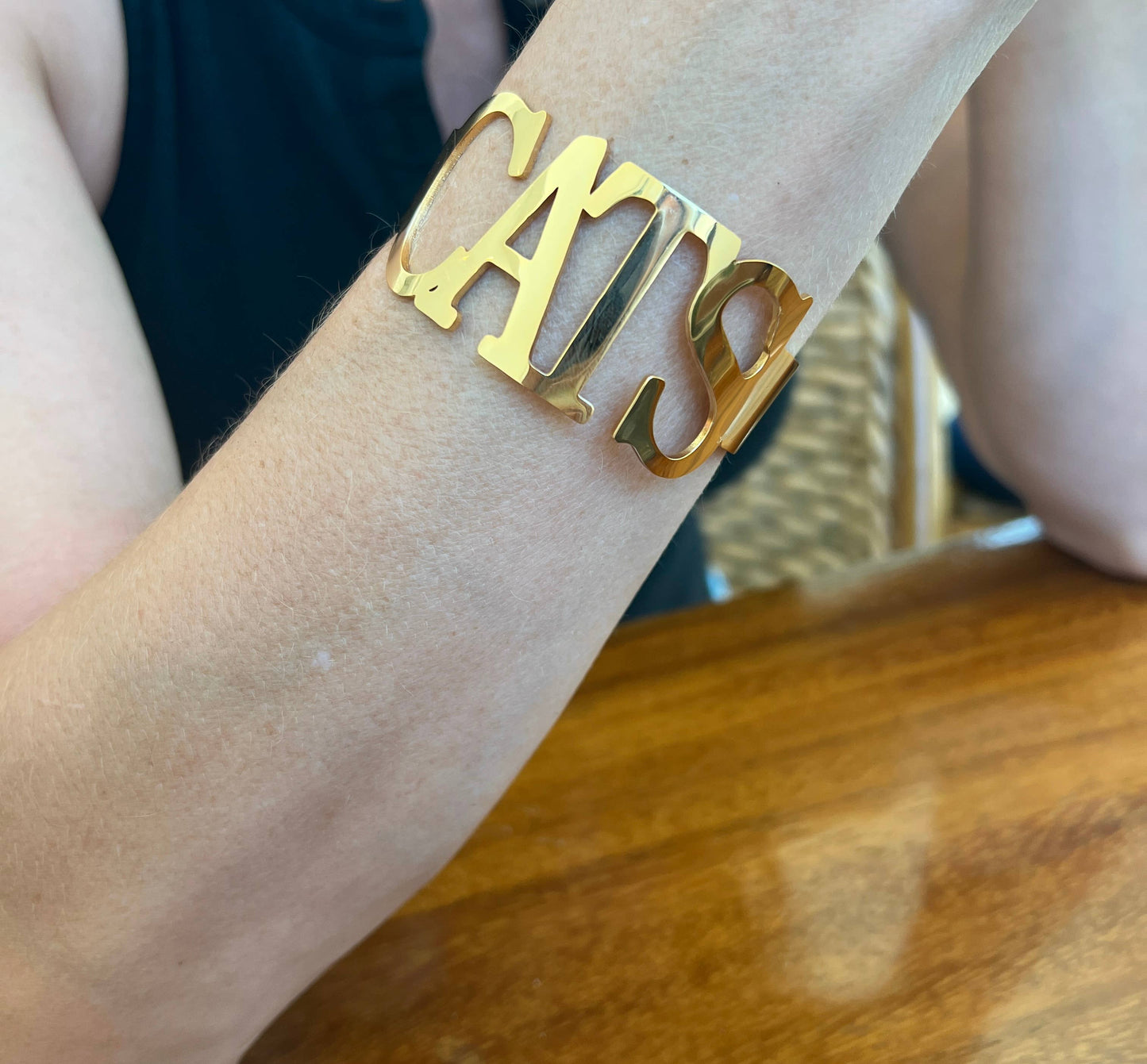 CATS Bangle Bracelets Tarnish Resistant