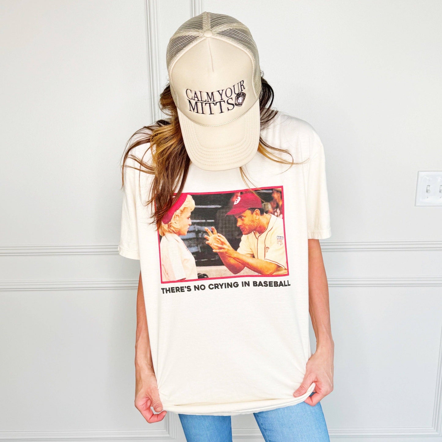 Theres No Crying in Baseball Adult tee
