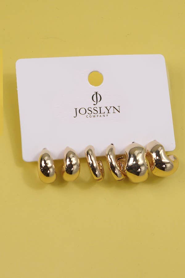 BUBBLY MINI HUGGIE HOOP TRIO