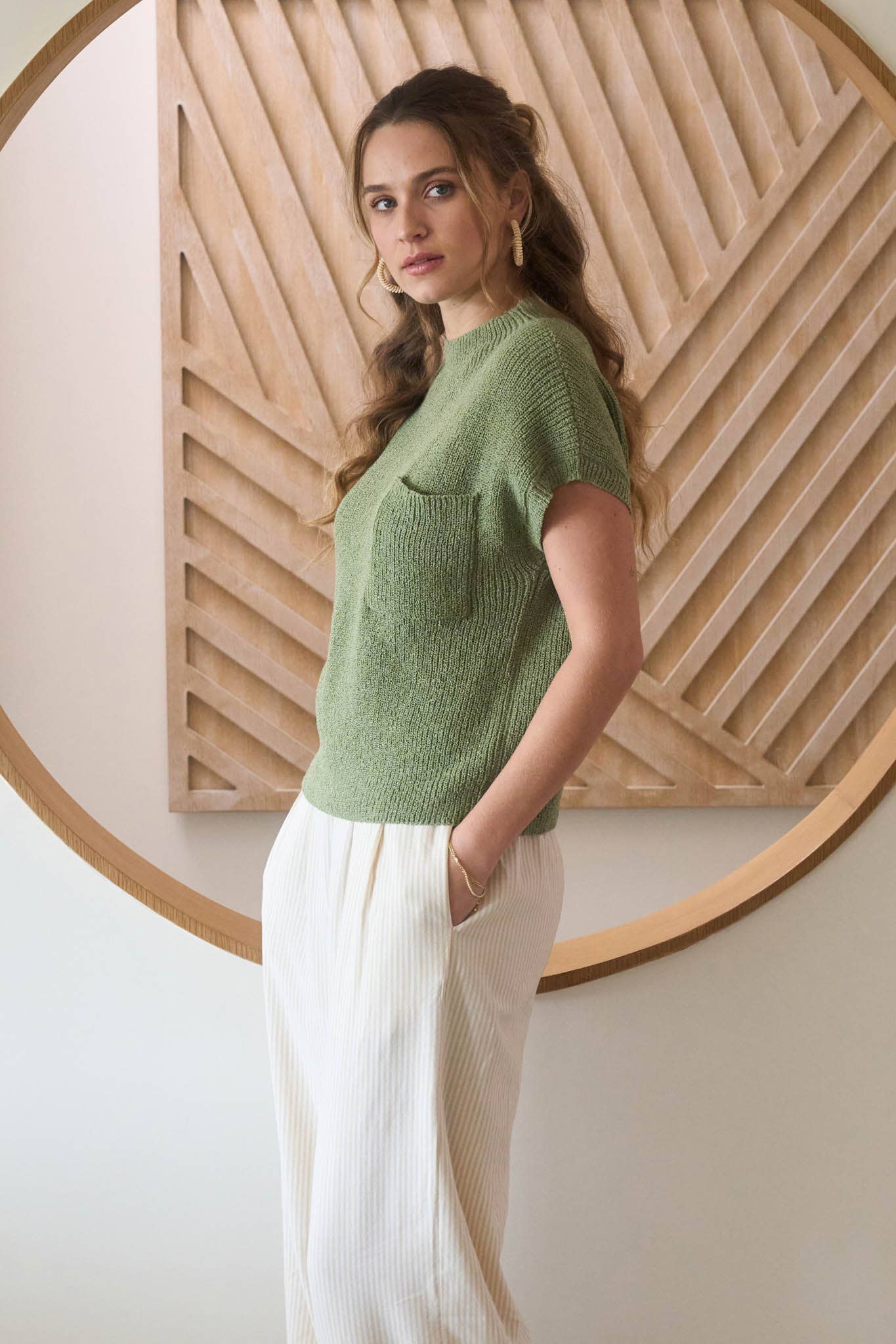 MOCK NECK SWEATER TOP