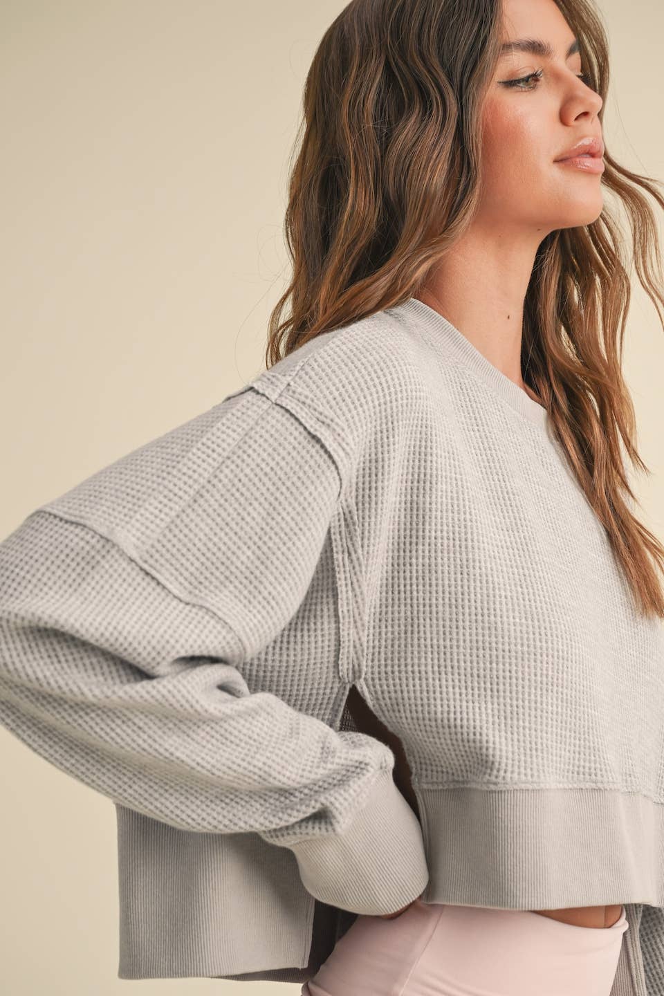 Waffle Knit Top
