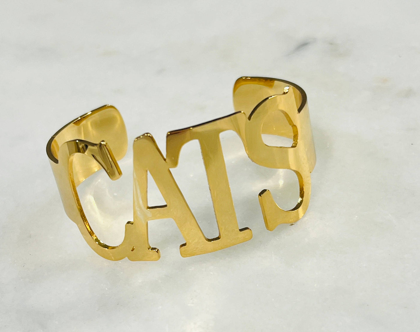 CATS Bangle Bracelets Tarnish Resistant