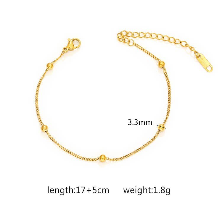 STAINLESS STEEL WATERPROOF TARNISH FREE BRACELET | 40B112