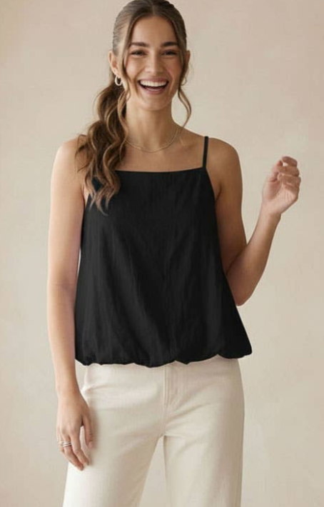 Black Bubble Top