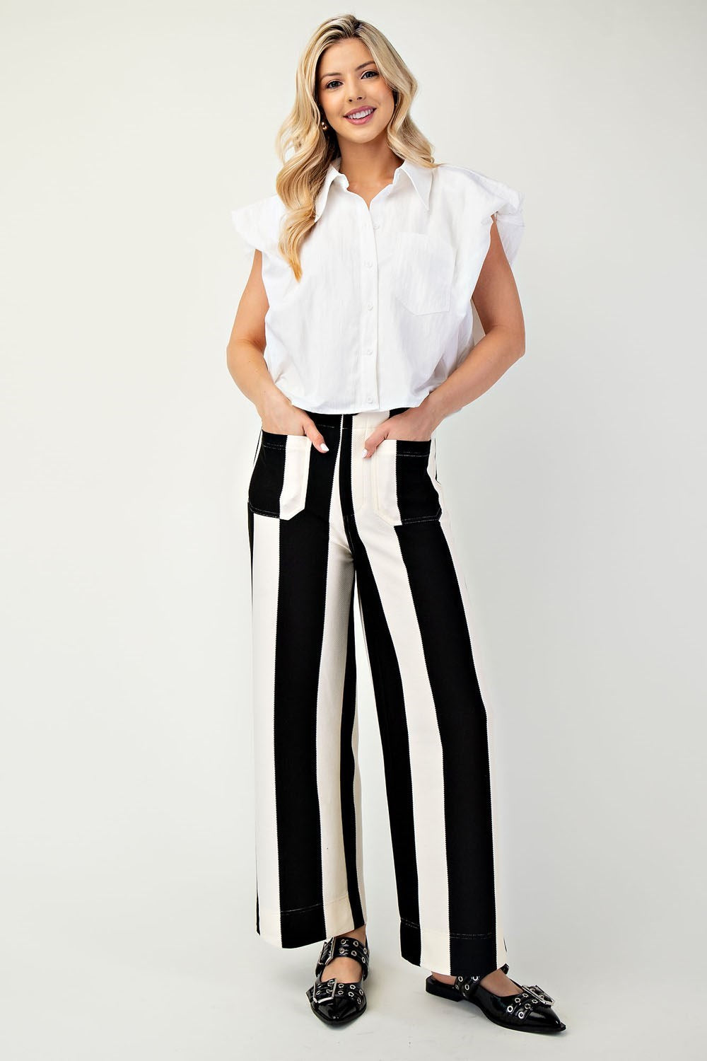 Colette Cropped Wide-Leg Pants