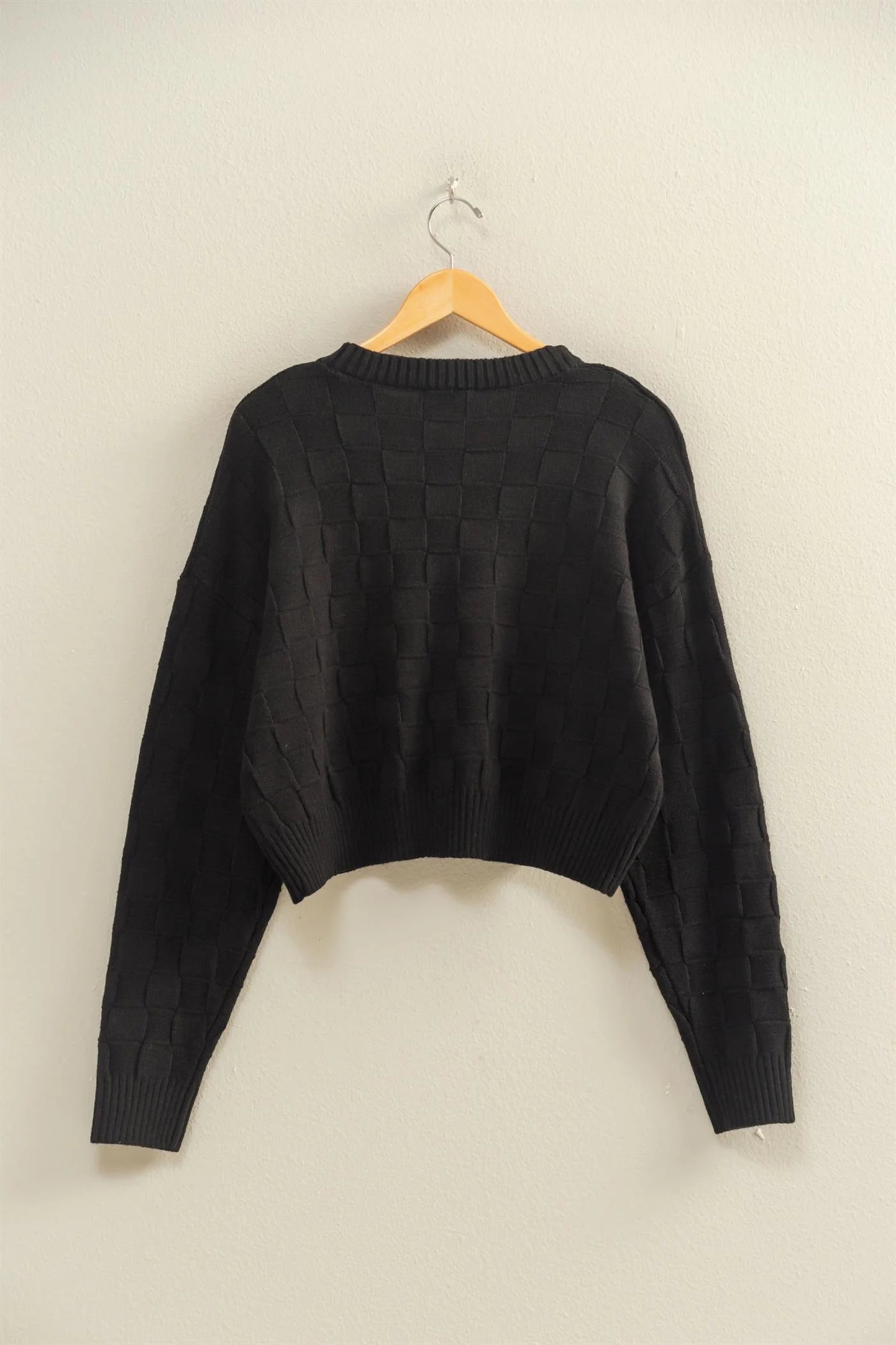 Square Texture Sweater