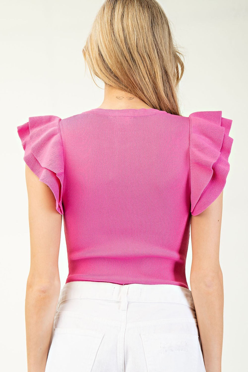 Ruffle Sleeve Bodysuit