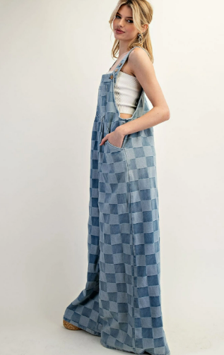 Checkered Overalls