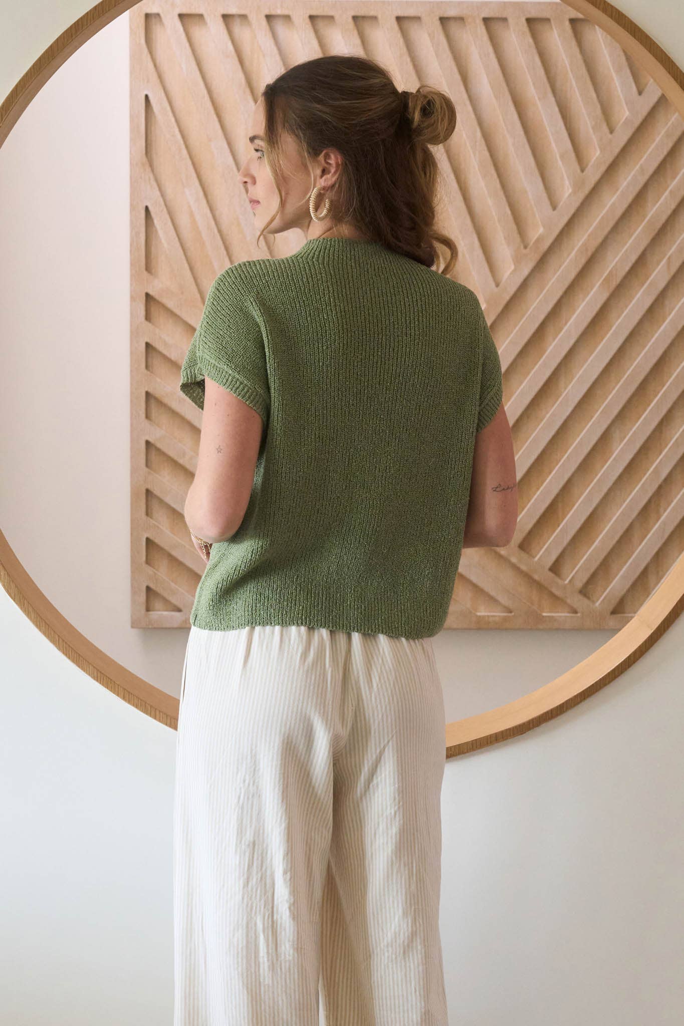 MOCK NECK SWEATER TOP
