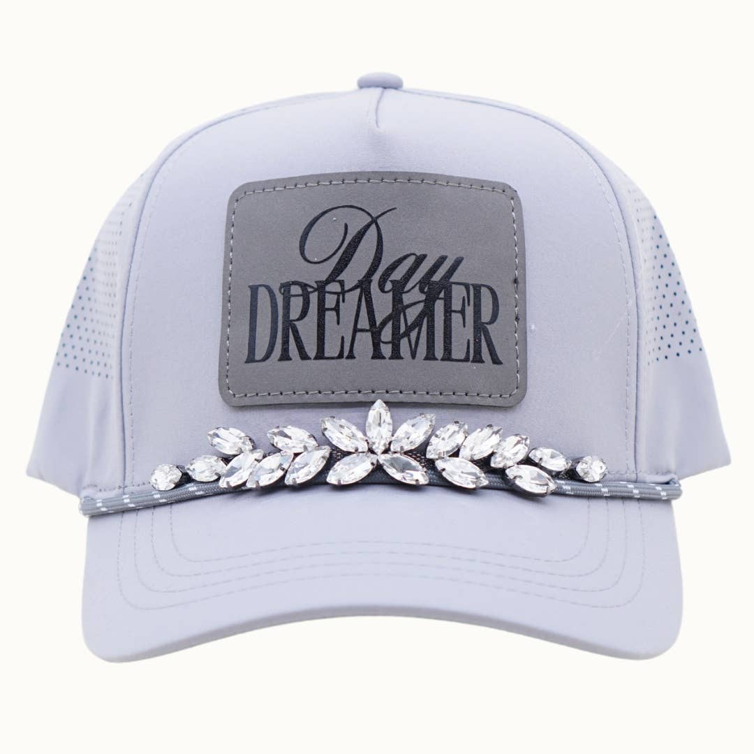 DAYDREAMER Bejeweled Glitz Athletic Trucker Cap