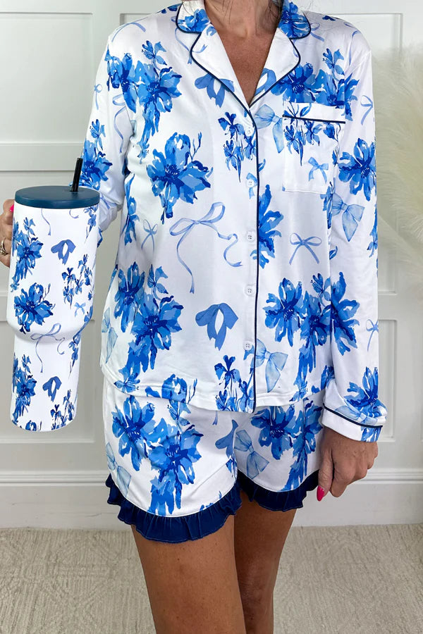 Blue Blossom PJ Set
