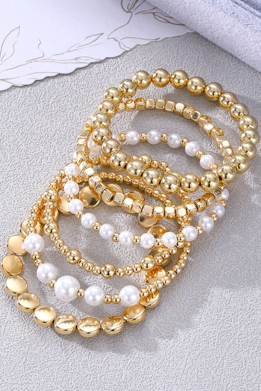 Pearl Beaded Multi Layer Bracelets