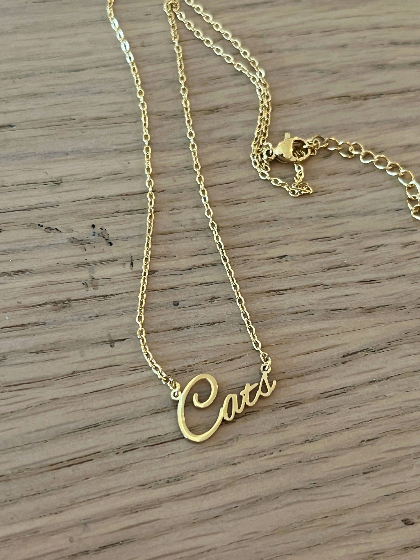 Cats Name Necklace