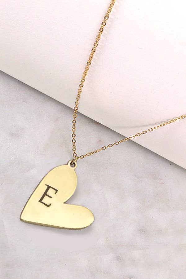 STAINLESS STEEL TARNIS FREE INITIAL HEART NECKLACE | 80N688