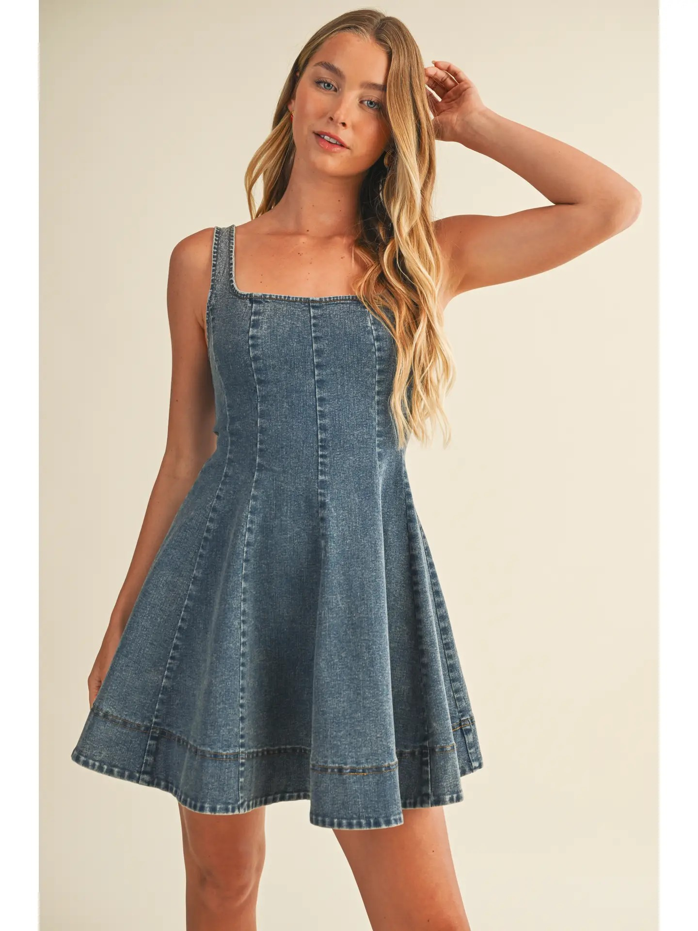Denim Flare Dress