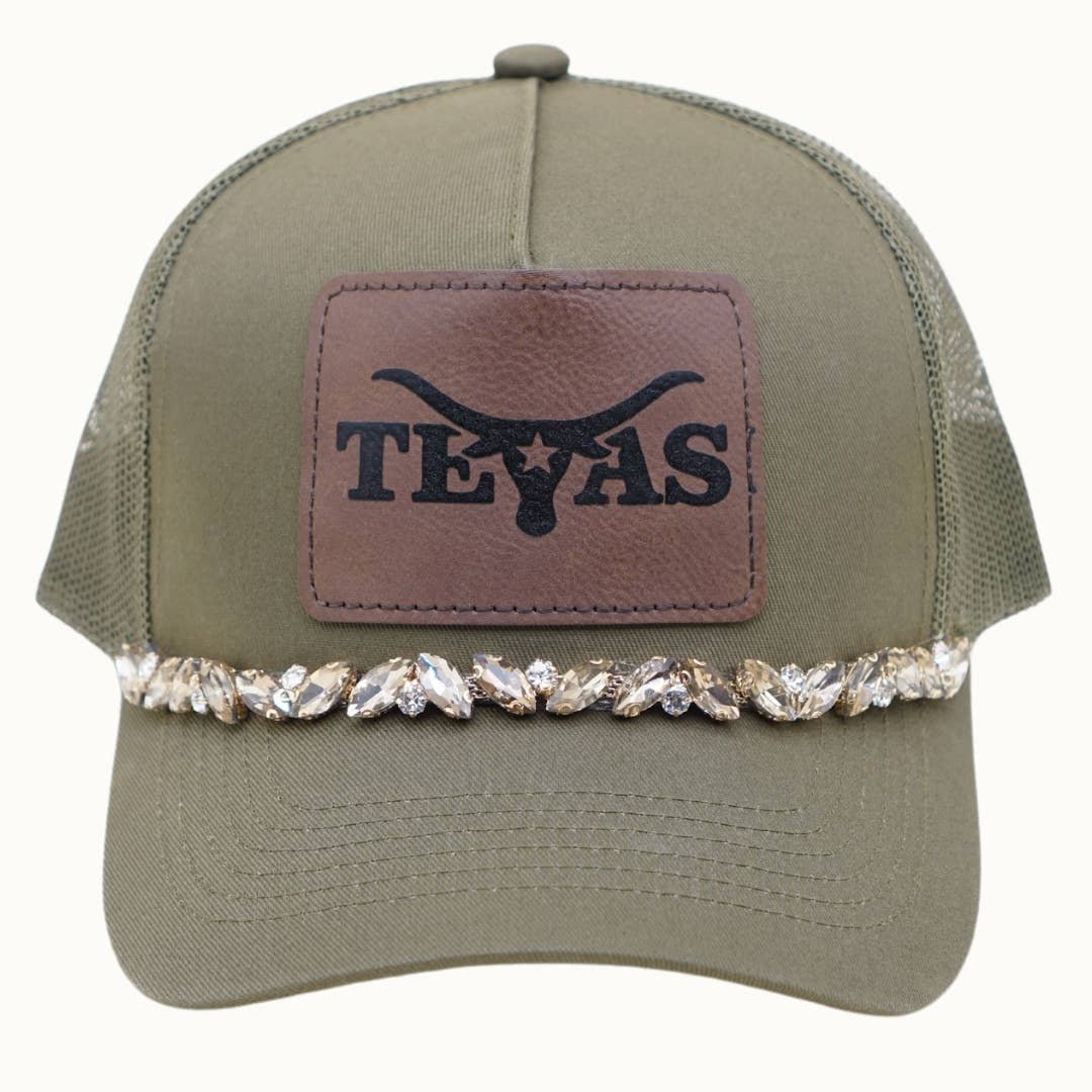 TEXAS Bejeweled Glitz Trucker Cap