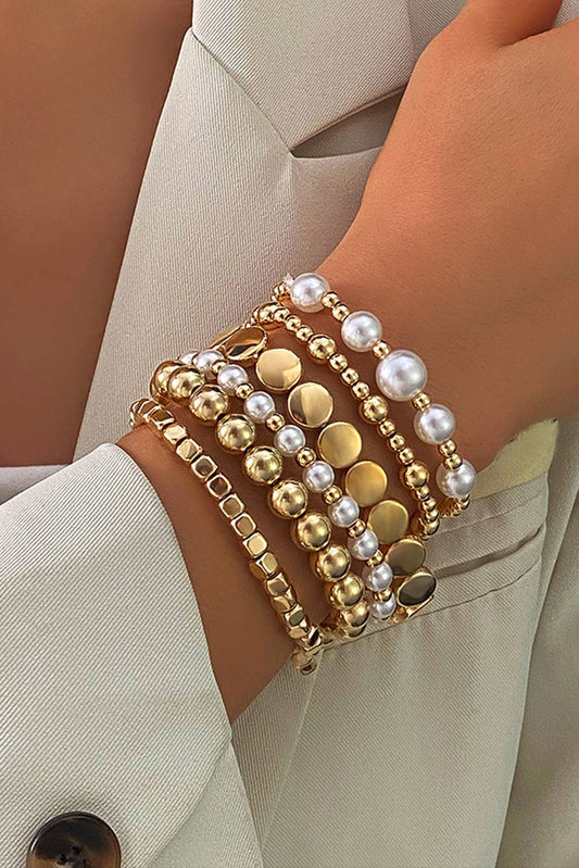 Pearl Beaded Multi Layer Bracelets