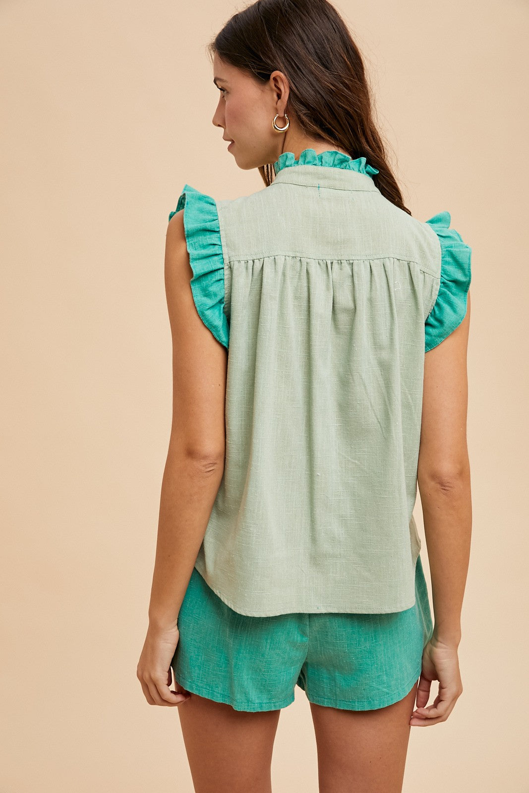 Green Linen Set