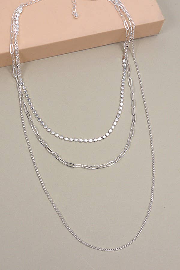UNIQUE CHAIN 3 MULTI LAYER NECKLACE