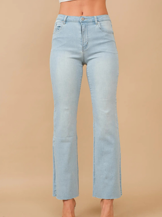 Light Shimmer Glitter Stretch Mid Rise Denim Jeans