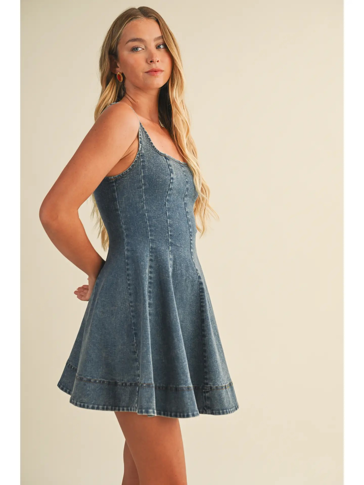 Denim Flare Dress