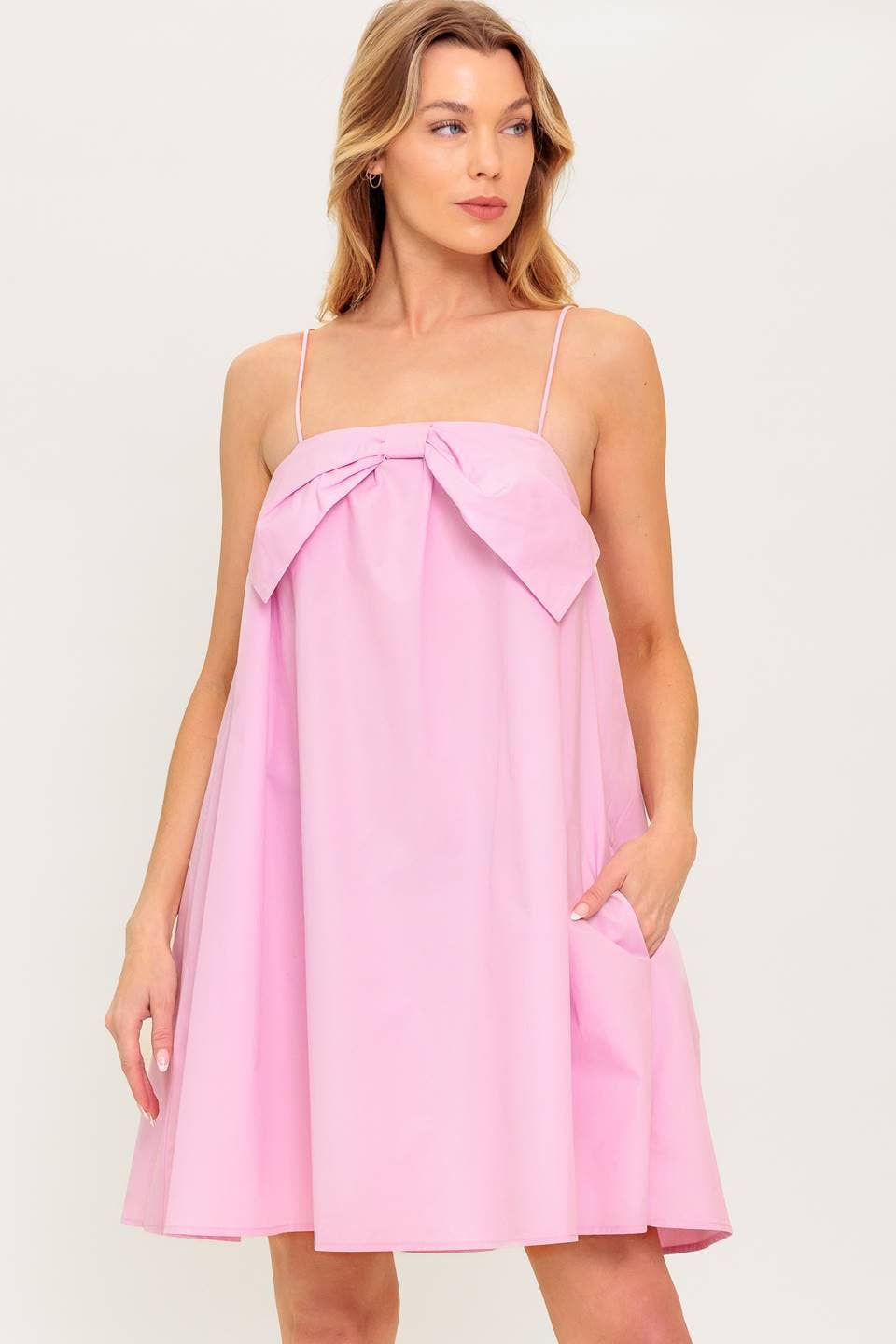 Pink mini dress