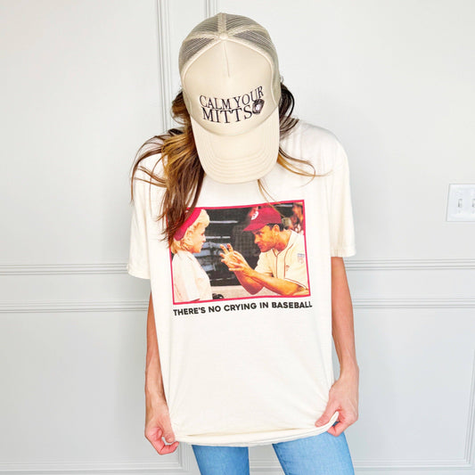 Theres No Crying in Baseball  Adult tee