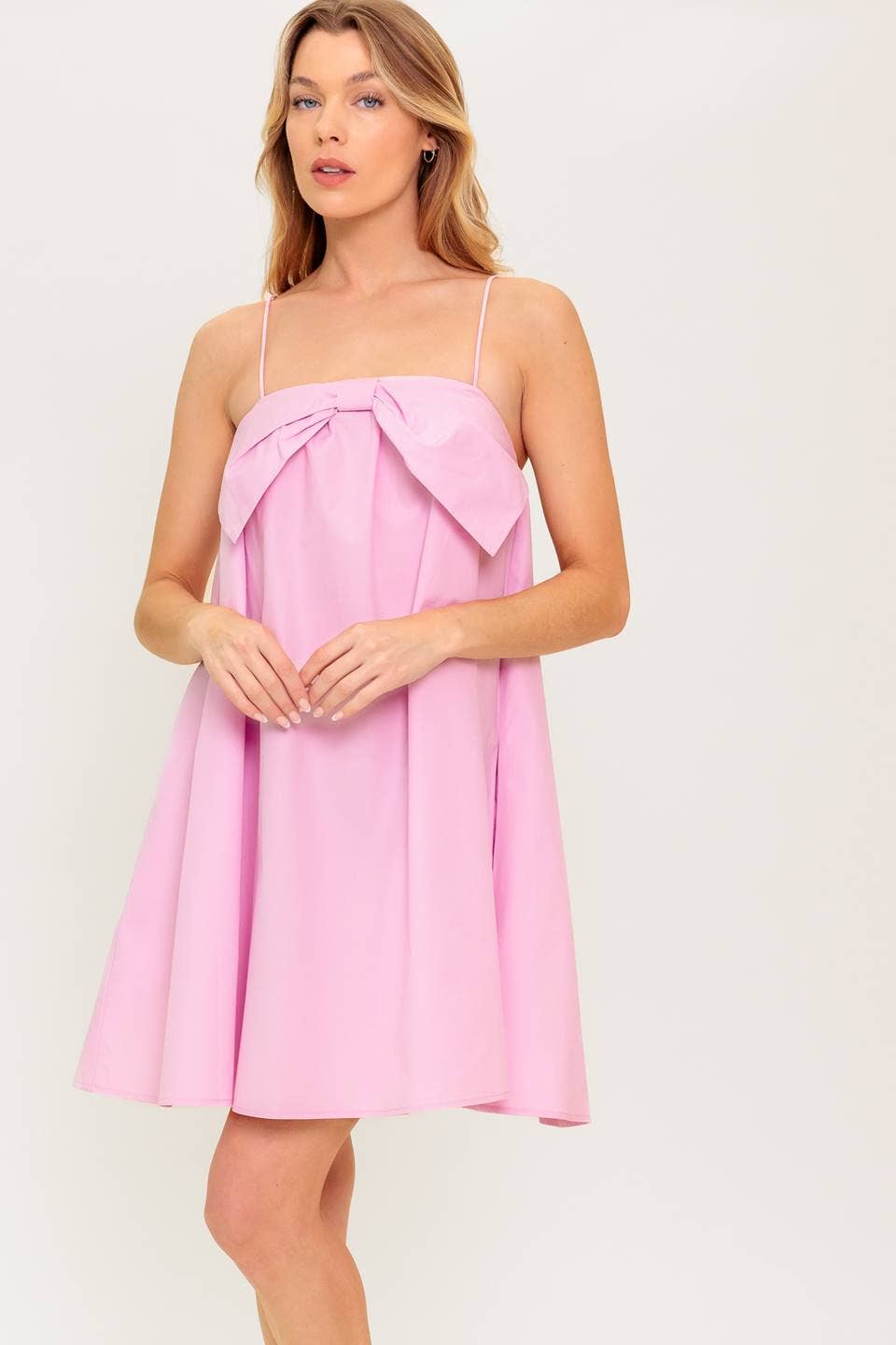 Pink mini dress