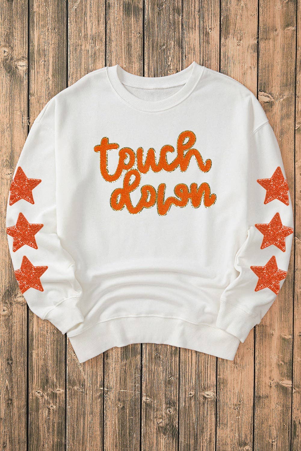 Touch Down Patched Sweatshirt
