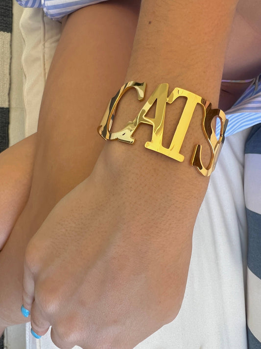 CATS Bangle Bracelets Tarnish Resistant