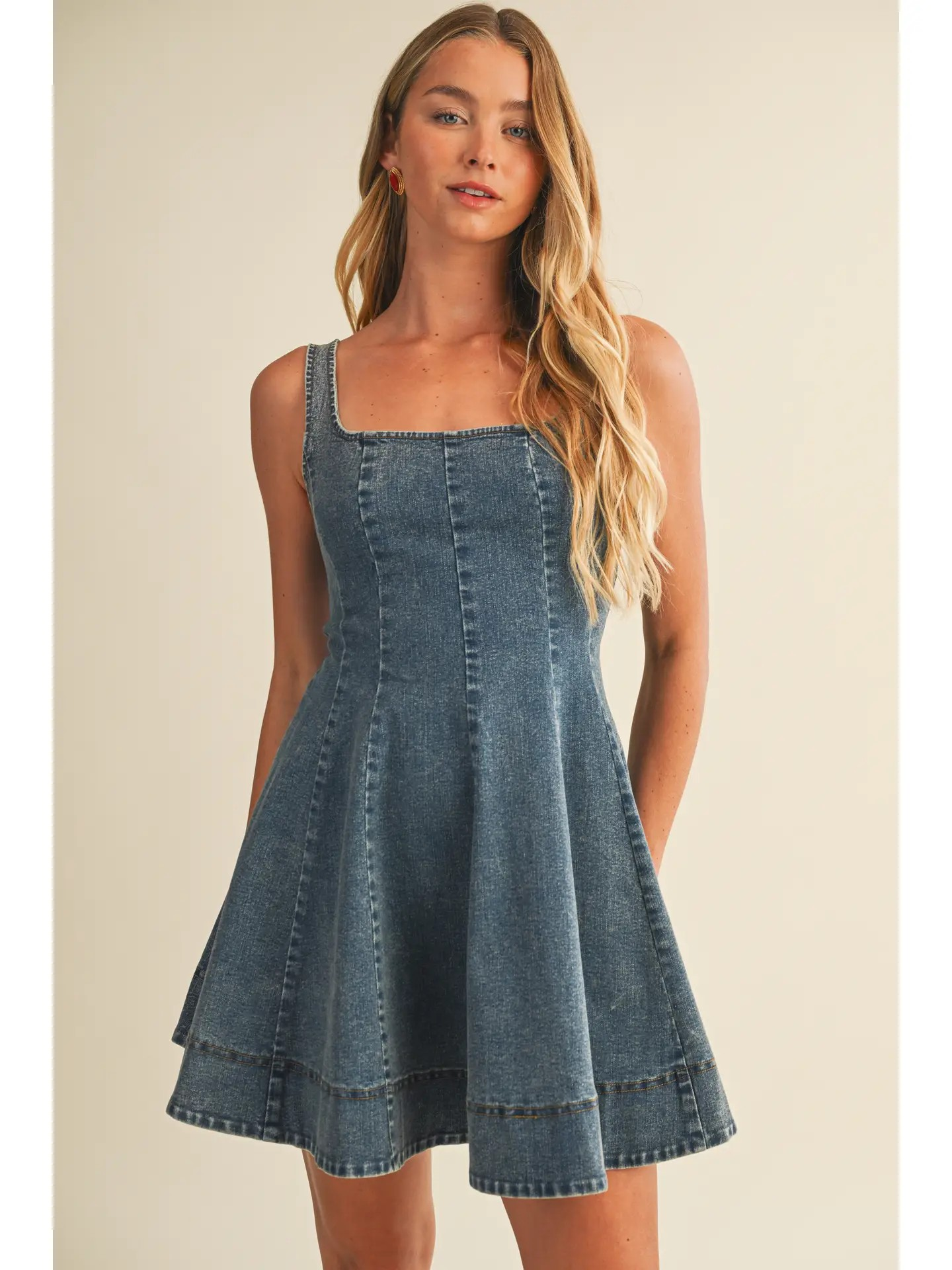 Denim Flare Dress