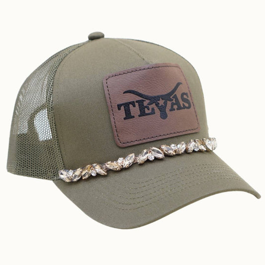 TEXAS Bejeweled Glitz Trucker Cap