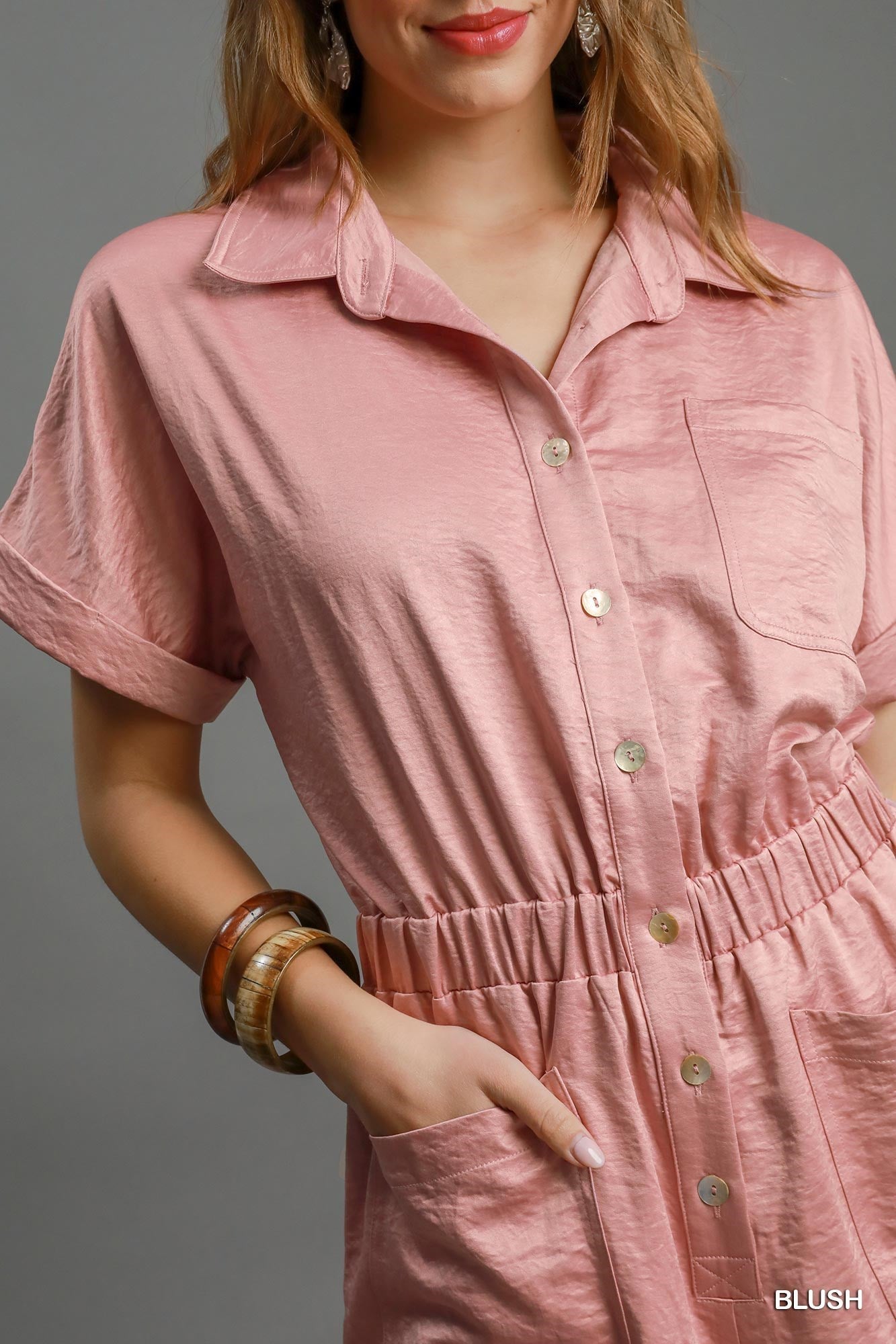 Blush Collar Romper