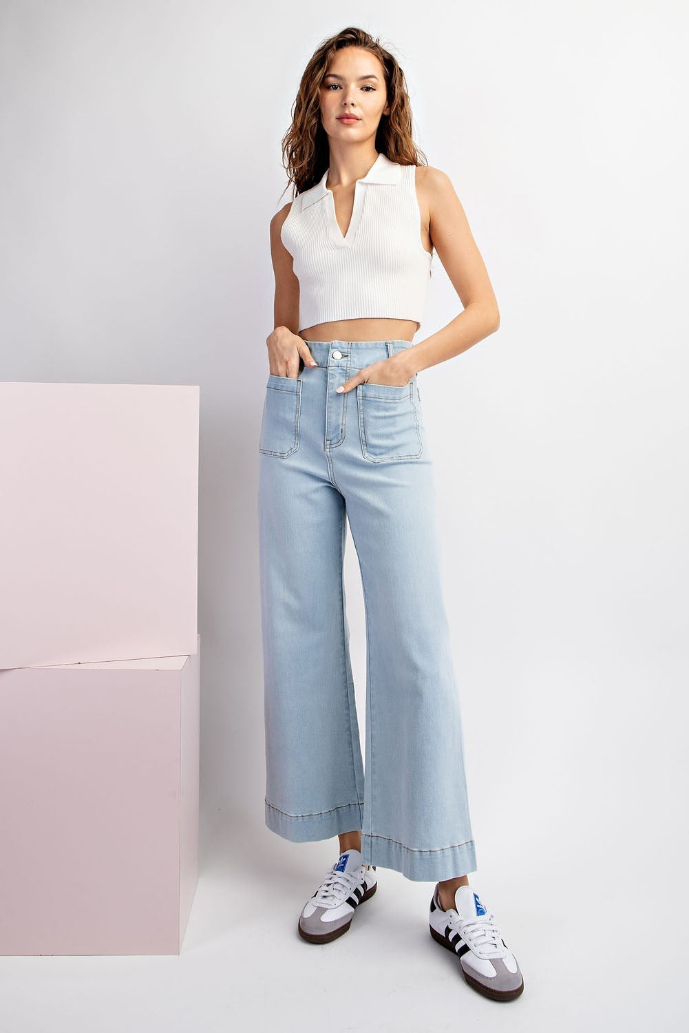 Mineral Washed Denim Pant