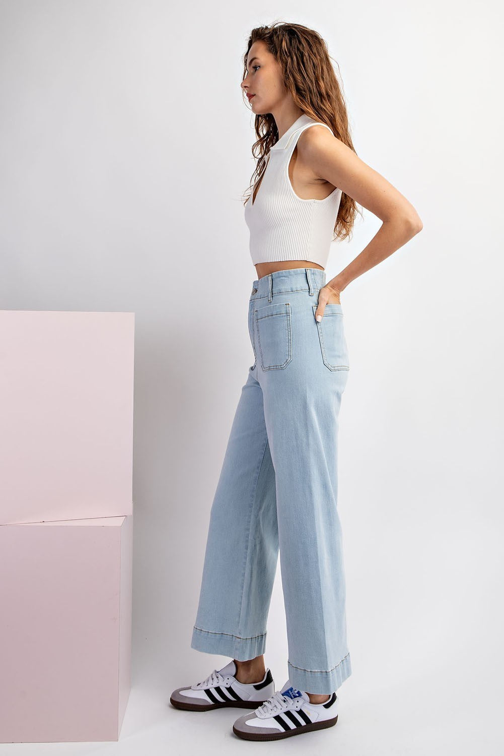 Mineral Washed Denim Pant