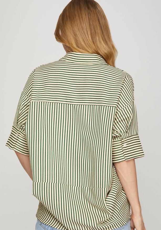 Oversized Stripped Top