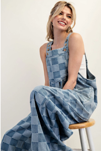 Checkered Overalls