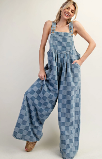 Checkered Overalls