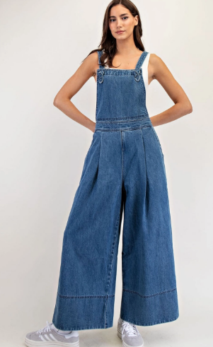 Denim Criss Crossed Jumpsuit