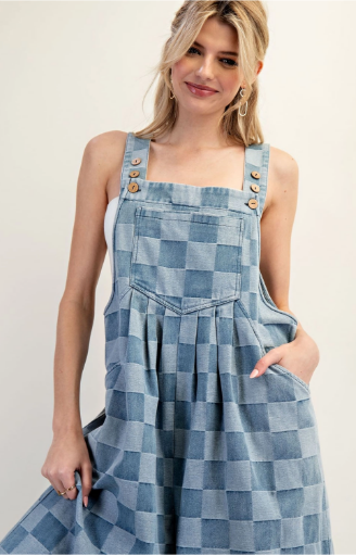 Checkered Overalls