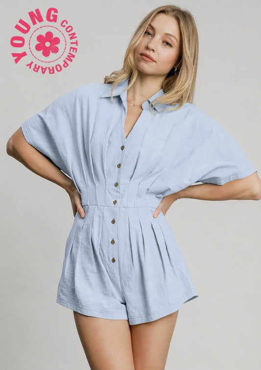 Baby Blue Romper