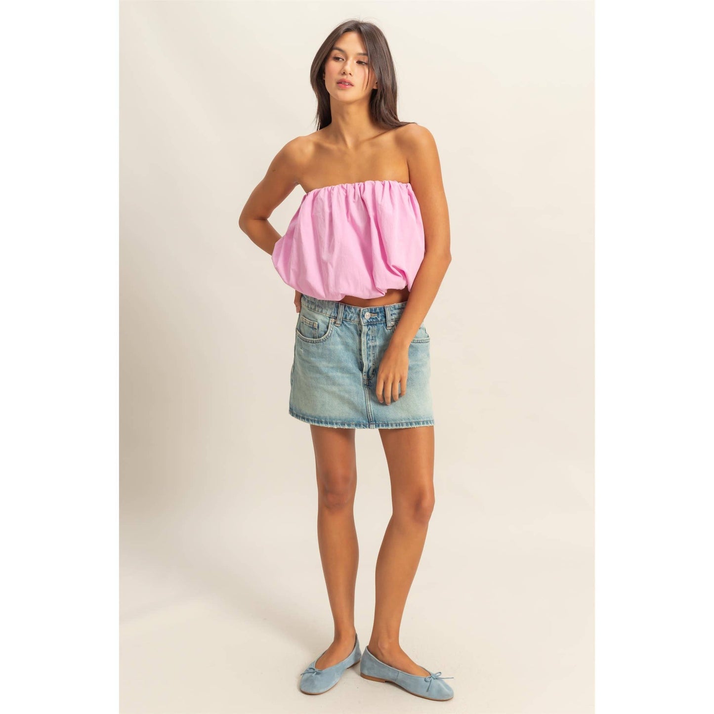 Strapless Bubble Top