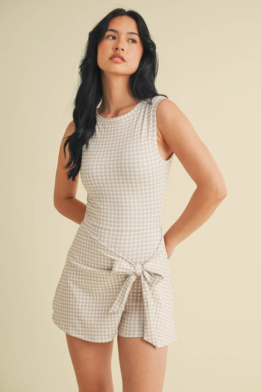 Gingham Print Dress
