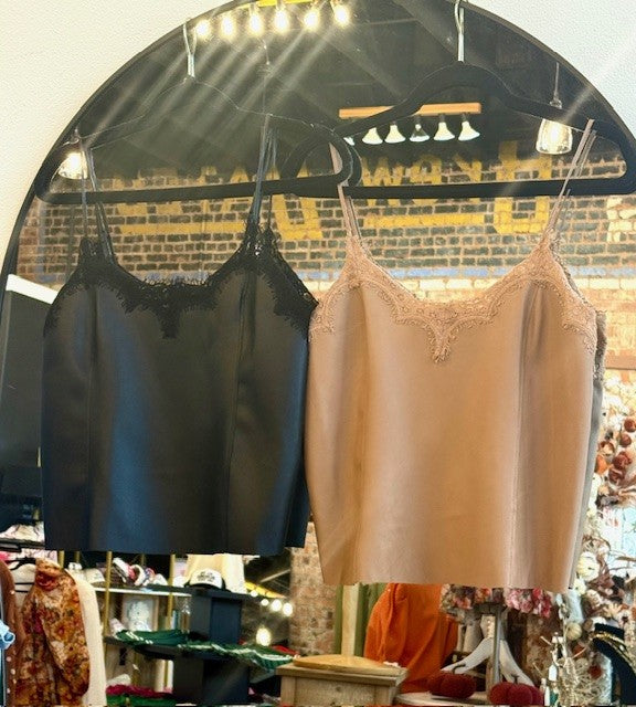 Leather Cami
